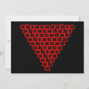 Klassische Vintage-Radierung Abracadabra Kunst