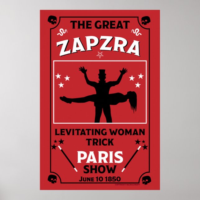 Klassische Vintage viktorianische Magic Show Poster (Vorne)
