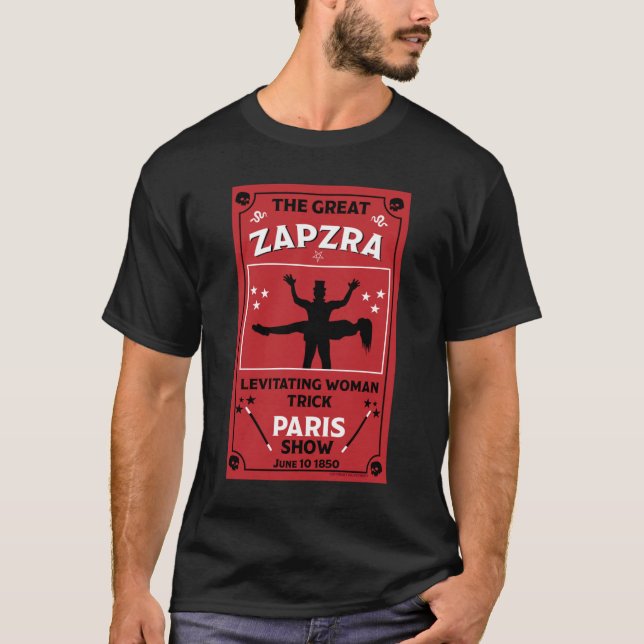 Klassische Vintage viktorianische Magic Show T-Shirt (Vorderseite)