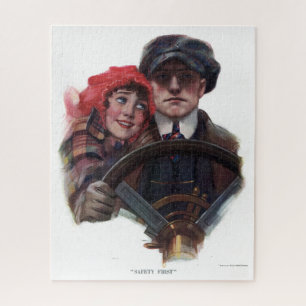 Klassische Vintage Winterbilder für Autos