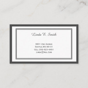 Klassische Visitenkarte mit Rand