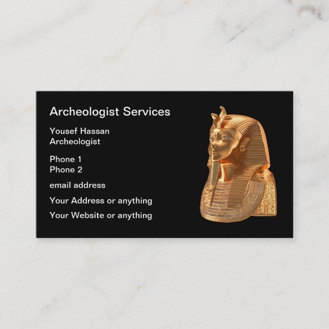 Klassische Visitenkarten für Archäologen Visitenkarte (Vorderseite)