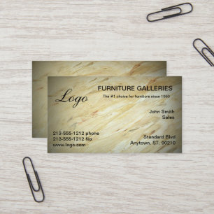 Klassische Visitenkarten mit Marmormuster-Logo Visitenkarte