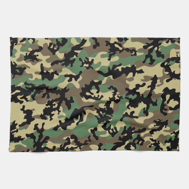 Klassische WaldCamouflage-Küchen-Tücher Küchentuch (Horizontal)