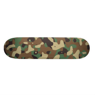 Klassische Waldmuster-Camouflage Skateboard