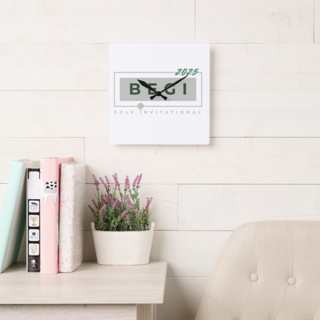 Klassische Wall-Uhr Quadratische Wanduhr (Lesesaal)