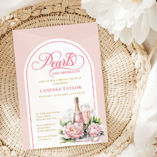 Klassische Wasserfarbe Blush und Gold Hochzeitsdus Einladung
