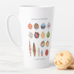 Klassische Wasserfarbe Hygge Weihnachtsdekoration Milchtasse