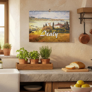 Klassische Wasserfarbeneindrücke von Italien Kalender