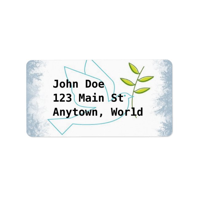 Klassische Weihnachten Adressaufkleber (Vorne)