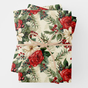 Klassische Weihnachten Geschenkpapier Set