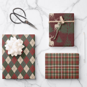 Klassische Weihnachten Geschenkpapier Set