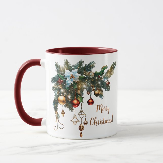 Klassische Weihnachten Tasse (Links)