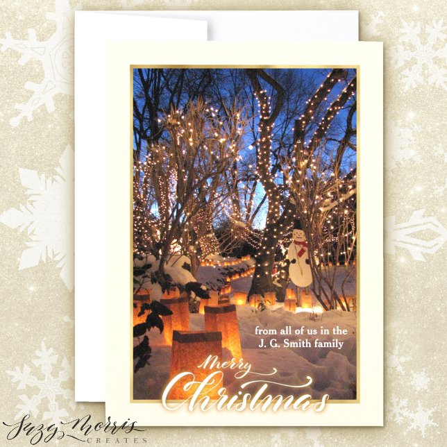 Klassische Weihnachts-Foto-Flachbildschirm Feiertagskarte (Von Creator hochgeladen)
