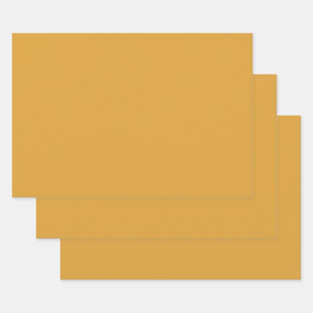 Klassische Weihnachts-Goldfall-Winterfarbe Geschenkpapier Set (Set)