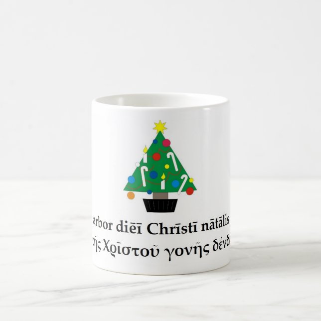 Klassische Weihnachtsbaum-Tasse Kaffeetasse (Mittel)