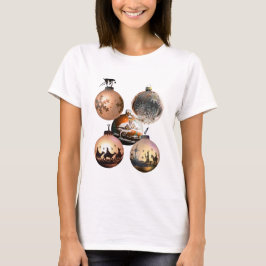 Klassische Weihnachtsbaumschmuck-Auswahl T-Shirt