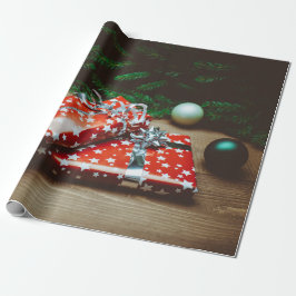 Klassische Weihnachtsdekoration Geschenkpapier