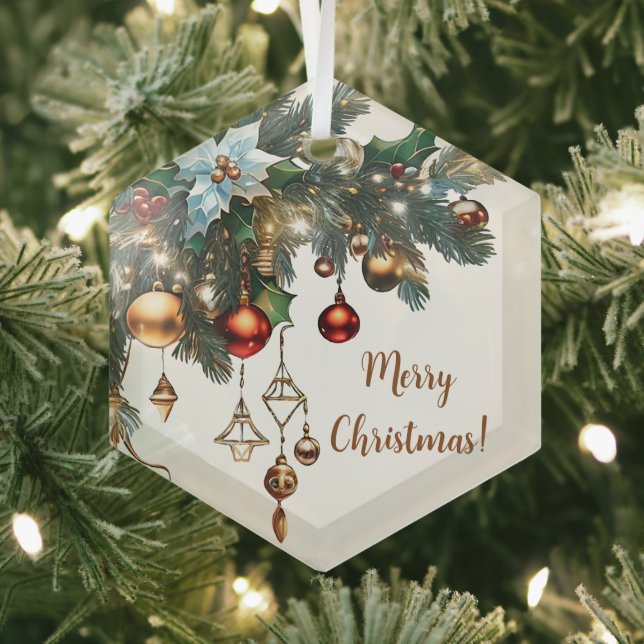 Klassische Weihnachtsdekoration Ornament Aus Glas (Insitu)