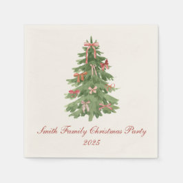 Klassische Weihnachtsfeier der Familie mit Bogenba Serviette