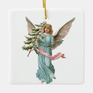 Klassische Weihnachtsfeier Keramik Ornament Weißer