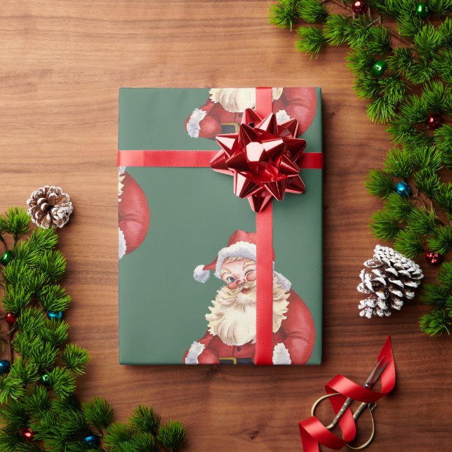 Klassische Weihnachtsfeste Geschenkpapier (Feiertagsgeschenk)