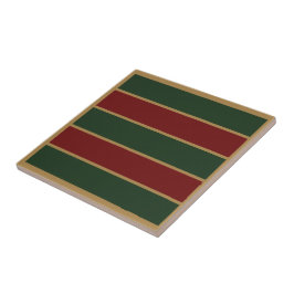 Klassische Weihnachtsgrün und Rot mit Goldschmiede Fliese