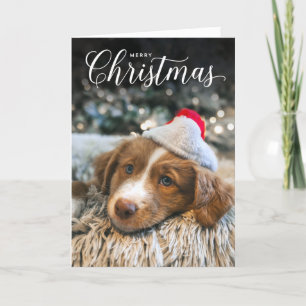 Klassische Weihnachtskarte Feiertagskarte