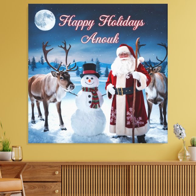 Klassische Weihnachtslandschaft mit Weihnachten, S Leinwanddruck (Insitu (Wohnzimmer))
