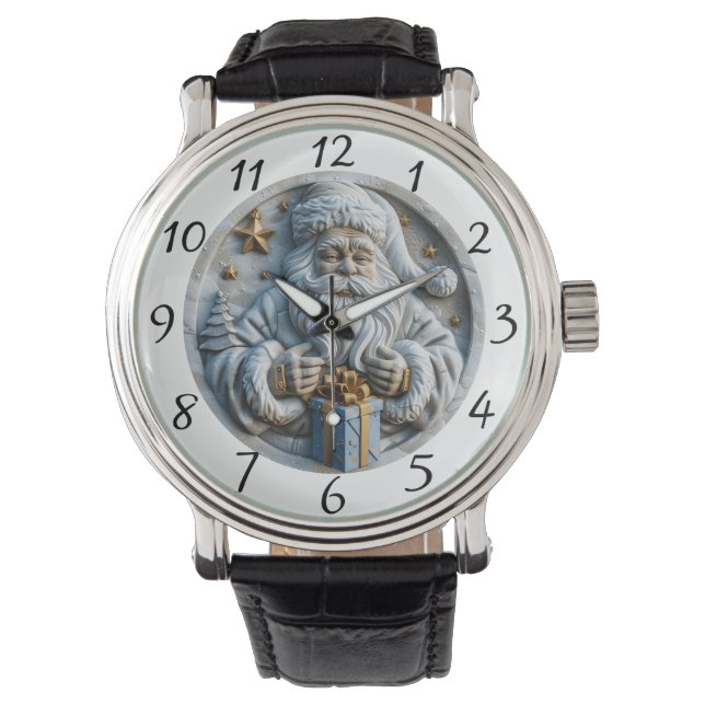 Klassische Weihnachtsmagie von Santa Armbanduhr (Vorderseite)