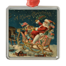 Klassische Weihnachtsmann-Verzierung