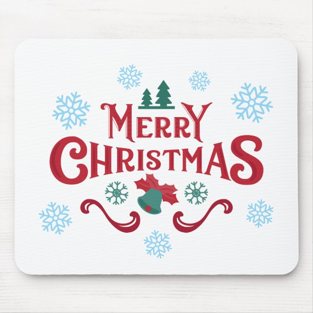 Klassische Weihnachtsmauspad Mousepad (Vorne)
