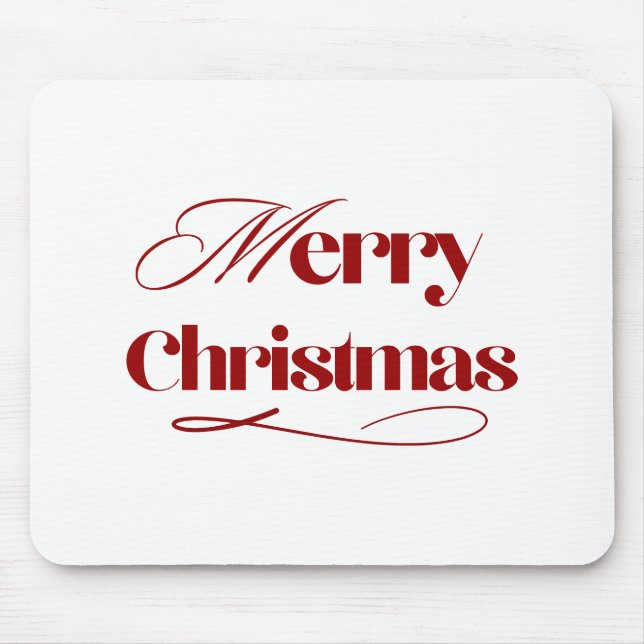 Klassische Weihnachtsmauspad Mousepad (Vorne)