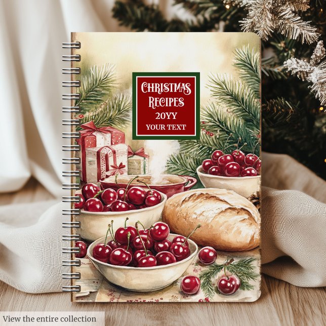 Klassische Weihnachtsrezepte Binder Dein Individue Notizbuch (Classic Christmas Recipe Binder Your Custom Name)