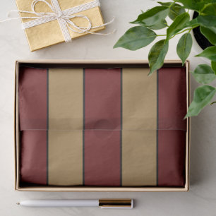 Klassische Weihnachtsrot und goldene Streifen Seidenpapier