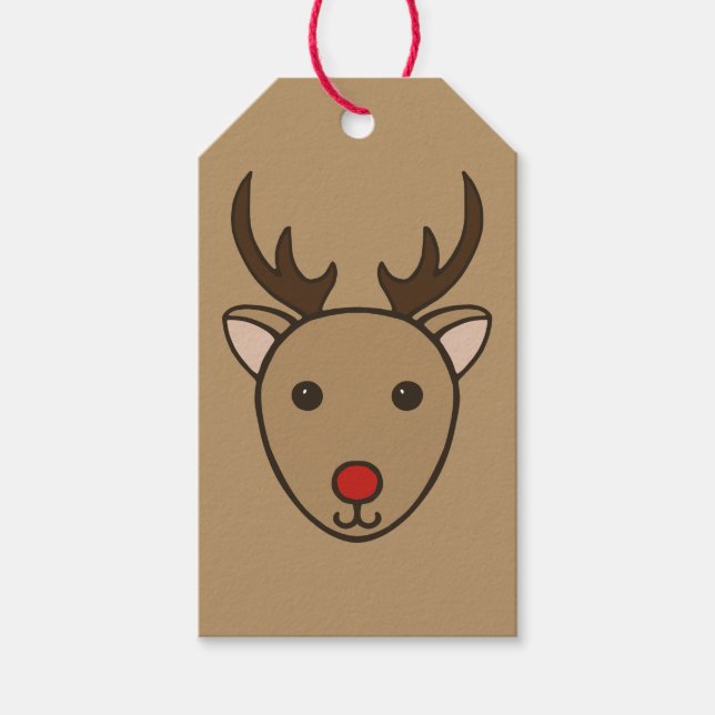 Klassische Weihnachtsschmuckmarken Geschenkanhänger (Vorderseite)