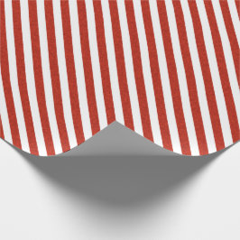 Klassische Weihnachtsstreifen in Rot und Weiß Geschenkpapier