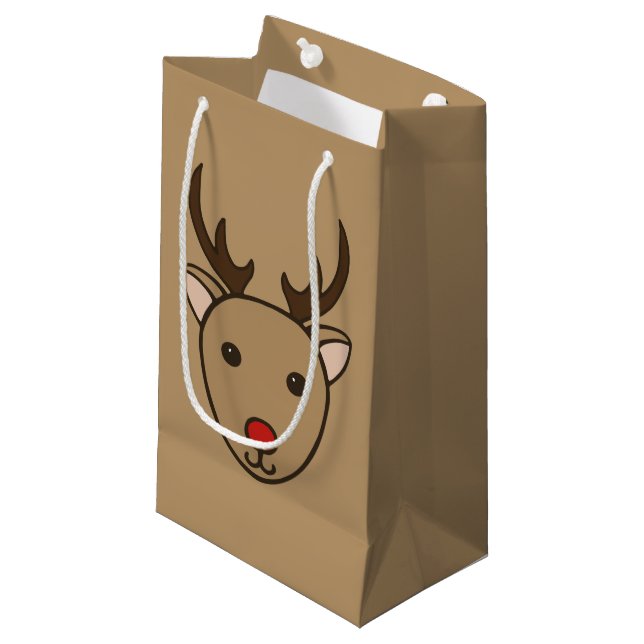 Klassische Weihnachtswaschbeutel Kleine Geschenktüte (Vorderseite Schrägansicht)