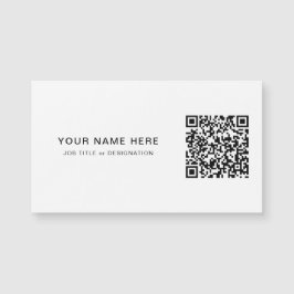 Klassische weiße Magnet-Karte mit individueller QR Magnetkarte