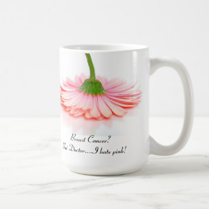 Klassische weiße Tasse für Brustkrebs-Überleben