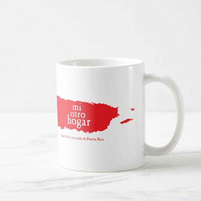 Klassische weiße Tasse PUERTO RICO (Rechts)