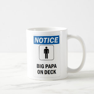 Klassische weiße Tassen-großer Papa auf Plattfor Kaffeetasse