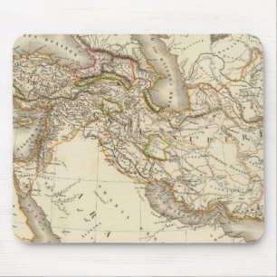 Klassische Weltkarte der östlichen Halbkugel Mousepad