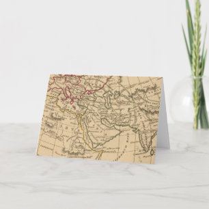 Klassische Weltkarte Feiertagskarte