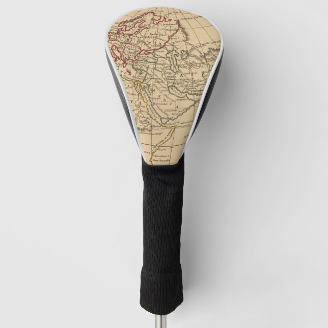 Klassische Weltkarte Golf Headcover (Vorderseite)