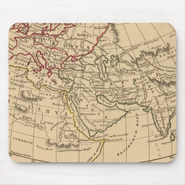 Klassische Weltkarte Mousepad (Vorne)