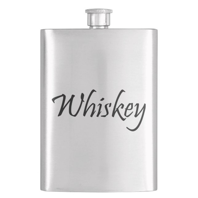 Klassische Whisky-Flasche Flachmann (Vorderseite)