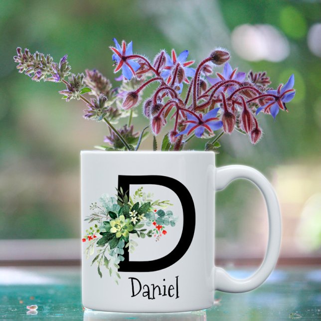 Klassische Wildblumen mit weißem Kaffee Tasse (Von Creator hochgeladen)