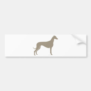 Klassische Windhund-Silhouette Autoaufkleber