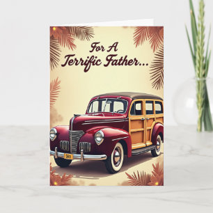 Klassische Woody Vatertagskarte Karte